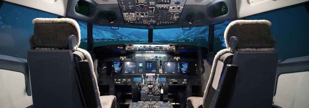 a modern cockpit